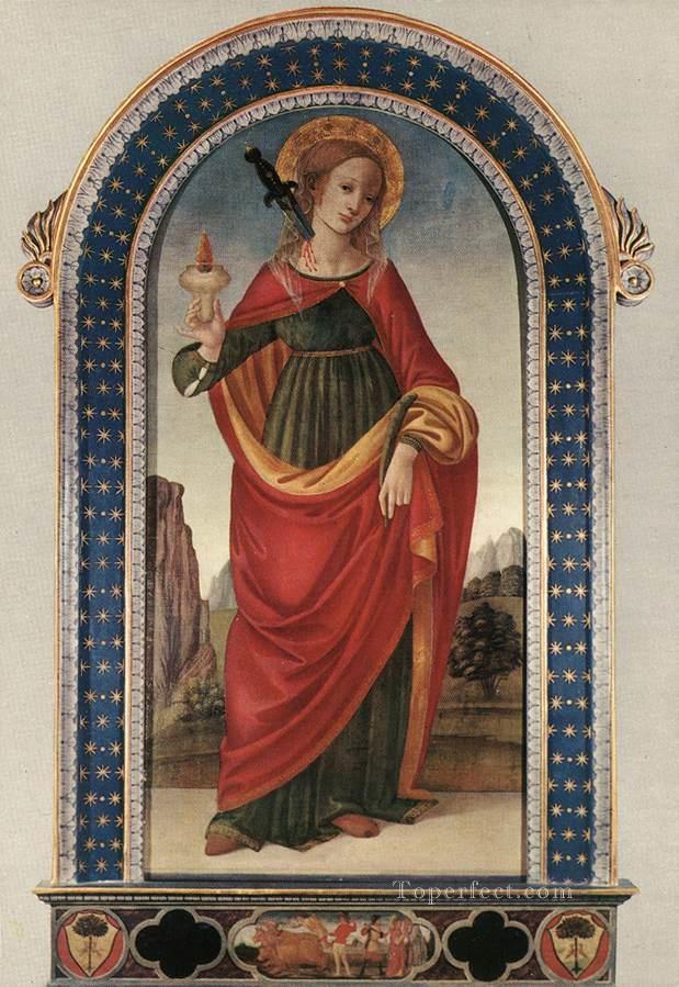 St Lucy Christian Filippino Lippi Oil Paintings